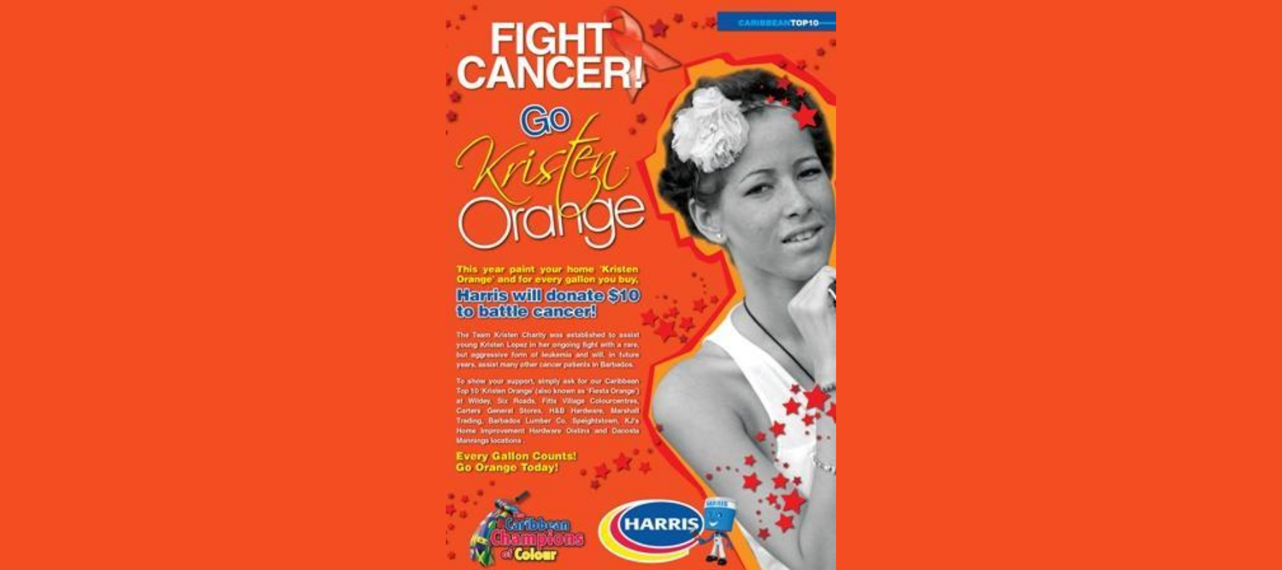 Fight Cancer! Go 'Kristen Orange' Today!