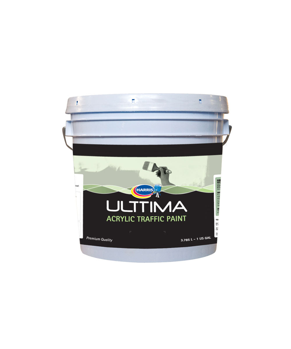Harris Ulttima Acrylic Traffic Paint, available at Harris Paints in the Caribbean.