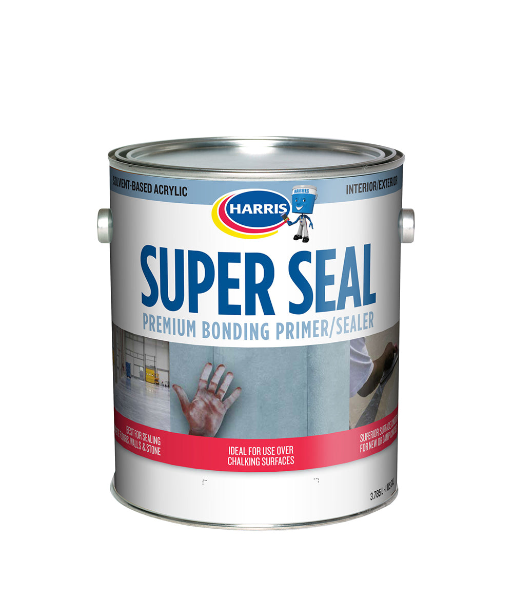 Harris Paints Super Seal Premium Bonding Primer and Sealer, available at Harris Paints in the Caribbean.