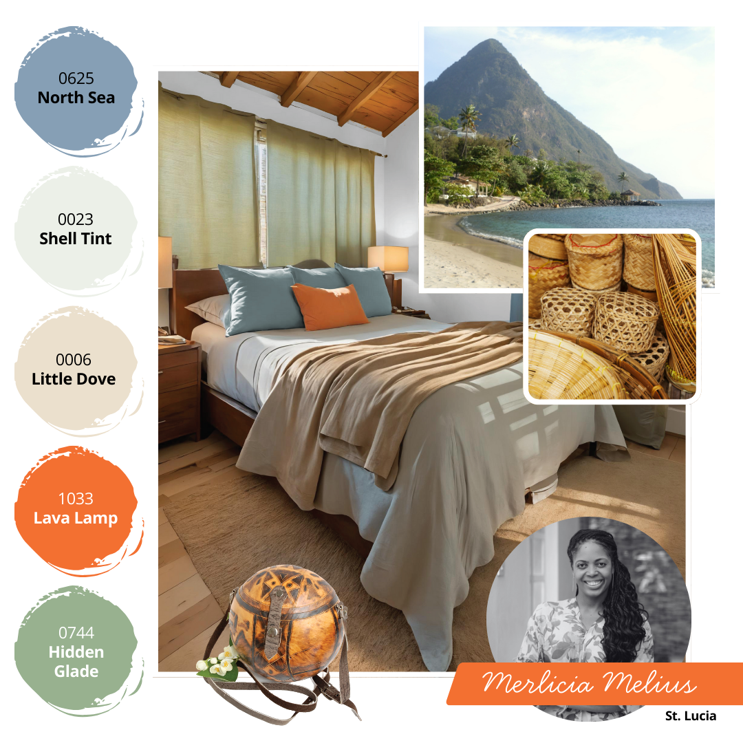 Feels Like Home Colour Palette by Merlicia Melius. Sponsored by Harris Paints and the Caribbean Colour Authority.