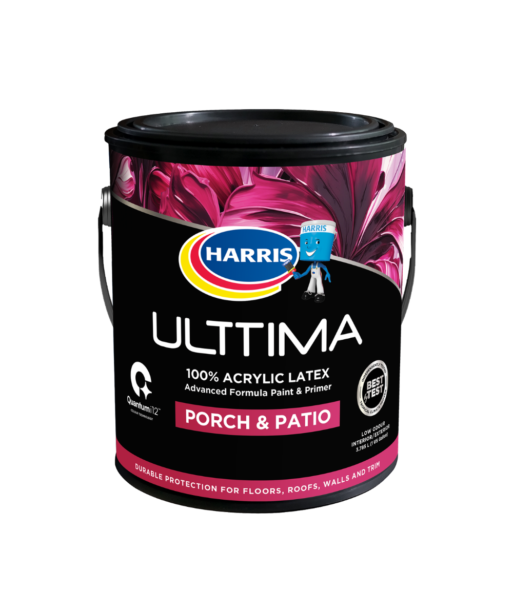 Harris Ulttima Plus premium acrylic porch and patio enamel.