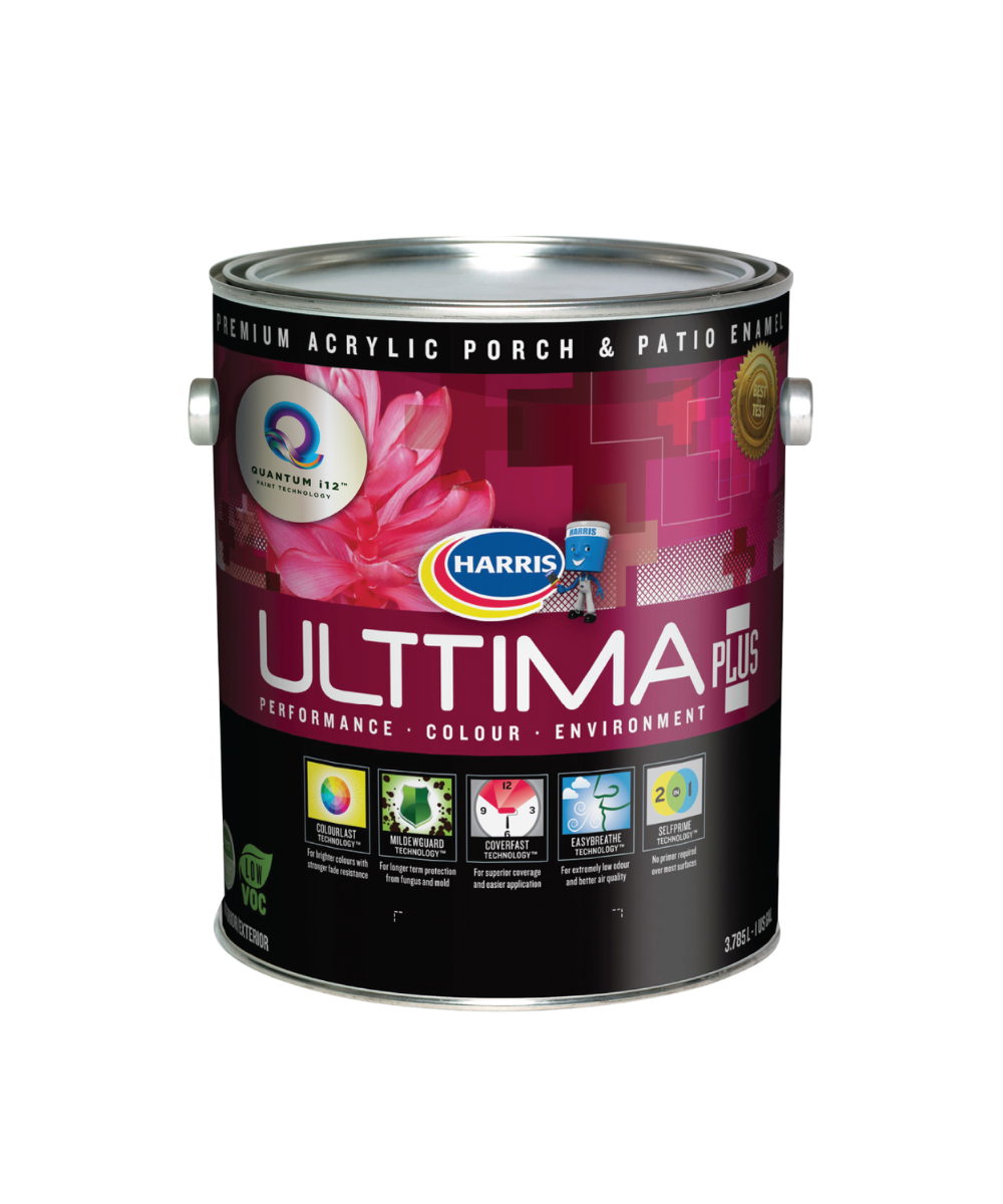 Harris Ulttima Plus premium acrylic porch and patio enamel.