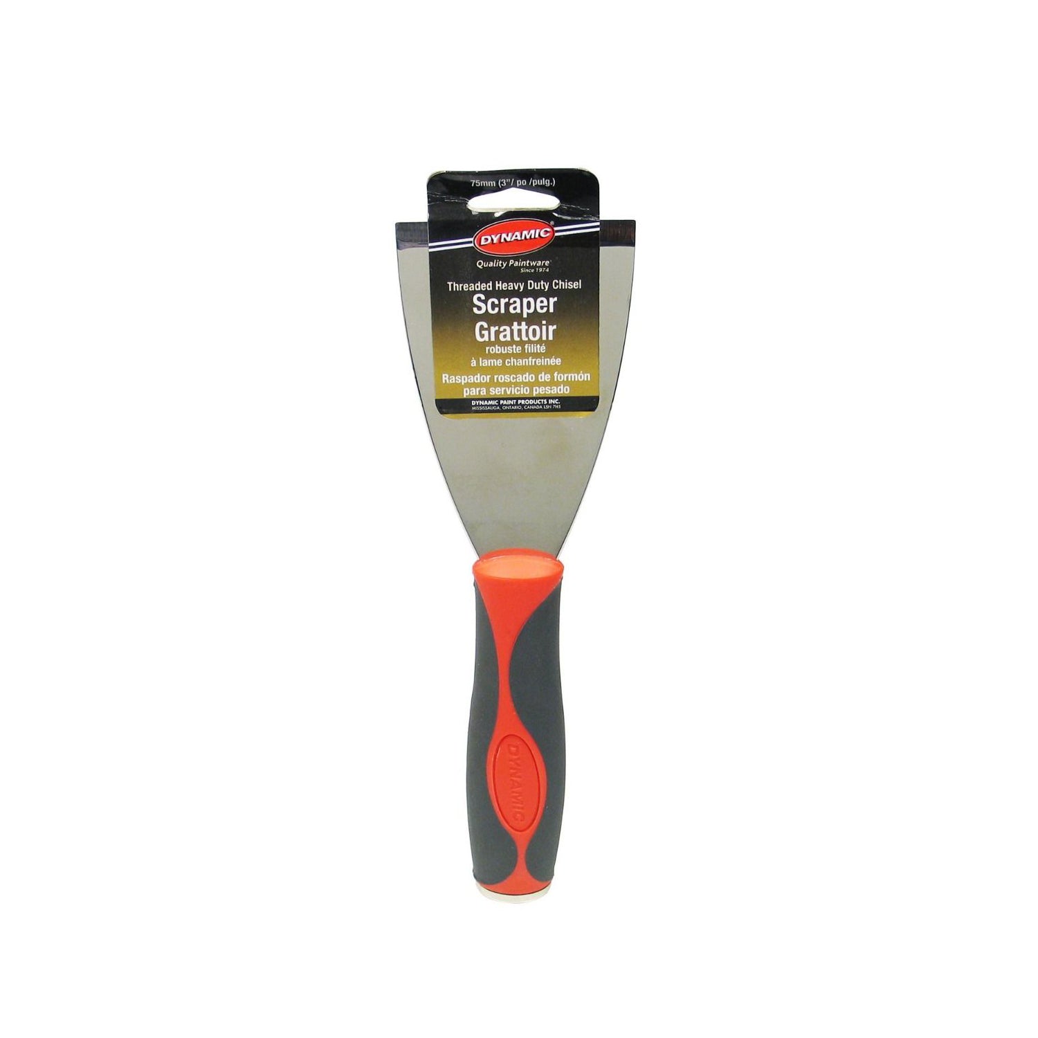 Dynamic Professional Threaded Scraper Bent/Flat, available at Harris Paints and BH Paints in the Caribbean.