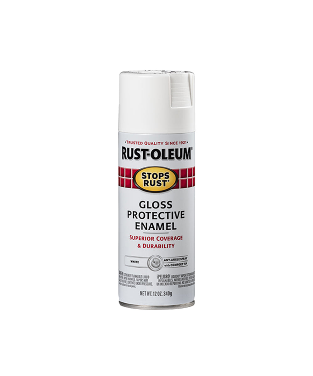 Rust-Oleum Stops Rust Gloss Protective Enamel, available at Harris Paints in the Caribbean.