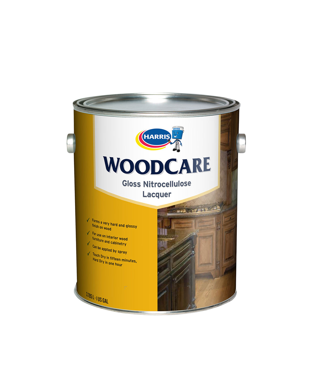 WoodCare Gloss Nitrocellulose Lacquer | Harris Paints