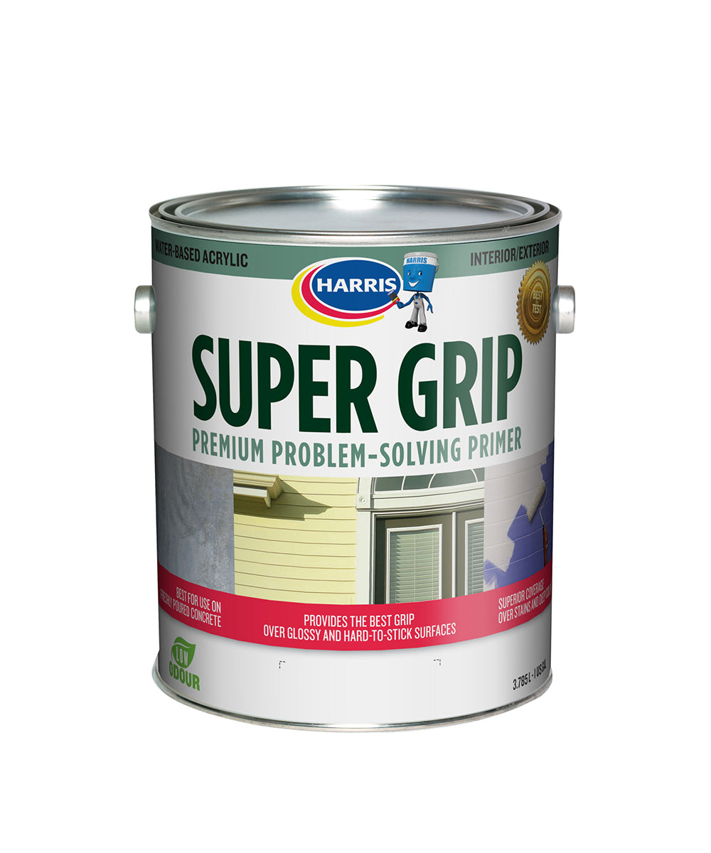 Harris Paints Super Grip Premium Problem-Solving Primer, available at Harris Paints in the Caribbean.
