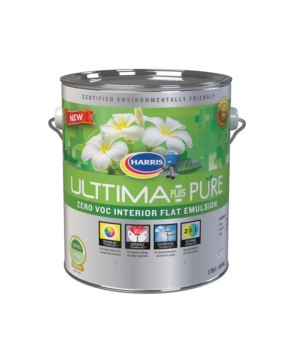 Ulttima Plus Pure Zero VOC Interior Flat Emulsion gallon.