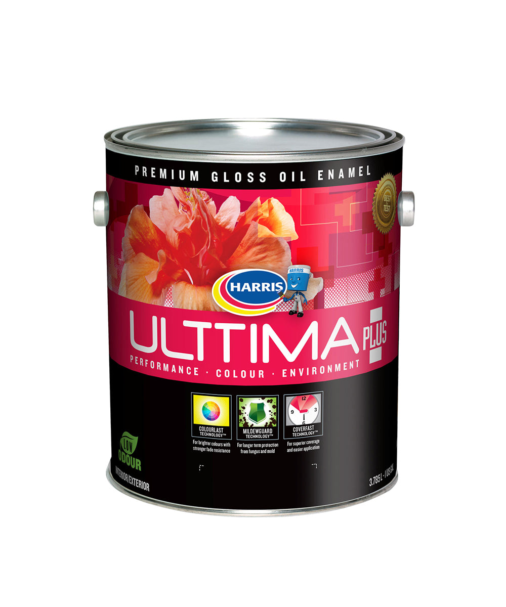 Harris Paints Ulttima Plus Gloss Oil Interior &amp; Exterior Enamel gallon.