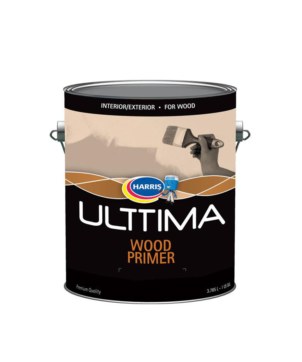 Harris Ulttima Wood Primer, available at Harris Paints in the Caribbean.